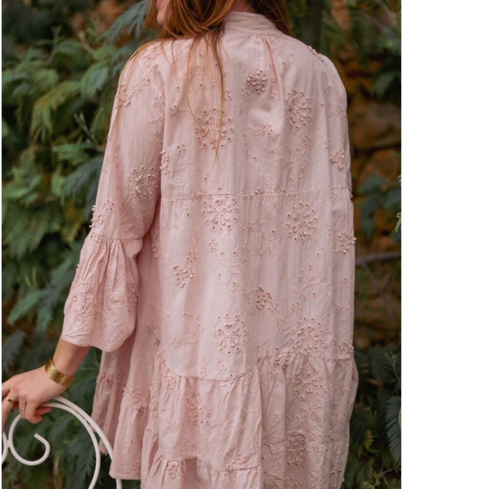By Together Eyelet Dress M Anthropologie